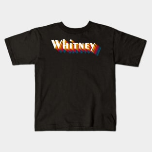 retro vintage Whitney Kids T-Shirt